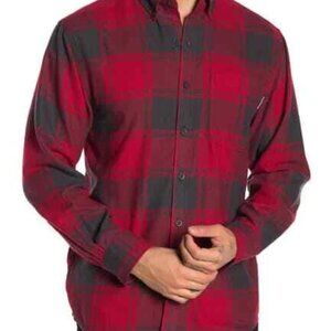 Wolverine Red/Gray Plaid Flannel Shirt Mens Sz M
